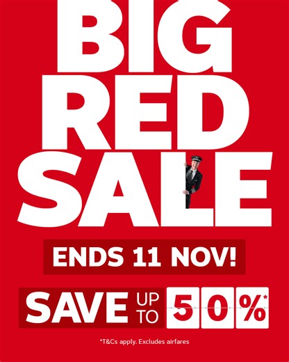 We tried to keep calm… but Flight Centre’s Big Red Sale is just TOO GOOD! 😍🔥 Save up to 50%* across a huge range of holidays, cruises, tours and stays plus score sky high savings on flights. 🛳️ 2 For 1* offers on cruises 😍 Kids stay & eat free deal* ✨ Save up to 60%* on Asia! 💥 Plus much, much MORE! 💥 Deals this BIG are kind of a big deal! Book now! 👉 http://travl.to/6189s7B4J | Flight Centre Australia