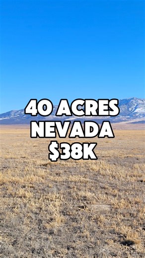 7.2K views · 76 reactions | 40 Acres for Sale in Montello, Nevada for $38000. Dirt road access. #foryou #instadaily #realestate #land #nevada #forsale #sale #property #reels #realtor #properties #fbreels #landforsale #realtors #fyp #promo #realestateinvesting #propertyforsale #acreage #NevadaRealEstate | Globally.land | Facebook