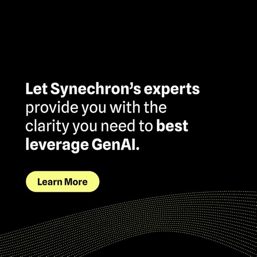 Generative AI holds the promise to revolutionize the financial industry’s customer services through smarter, more human-like #chatbot answers. But there are challenges to be aware of, and system decisions to be made. Let Synechron’s experts show you the light. Learn more: https://shorturl.at/PRVZ6S #GenerativeAI #AI | Synechron