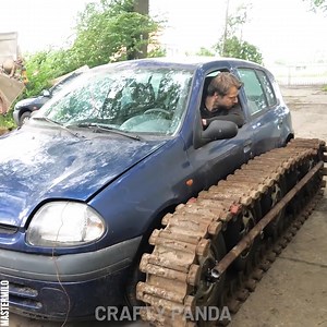 9.6M views · 35K reactions | Satisfying process of building tank tracks on car | Crafty Panda | Facebook