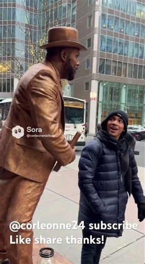 Moving statue prank!#funny #dance#funny #prank