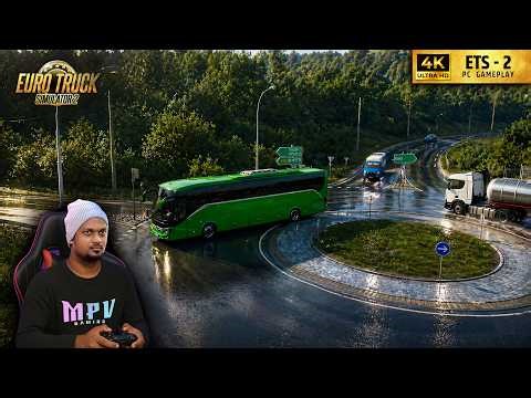 Driving a $500,000 Setra Ultra Luxury Bus in ETS2! 😳 POV Experience