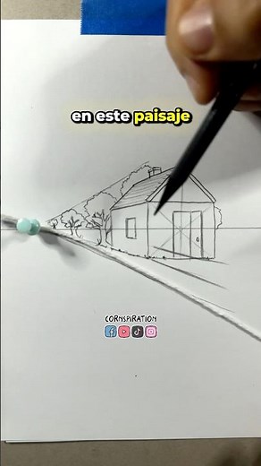 How to draw with a vanishing point 🤯 #drawing #art #tutorial #drawing #art
