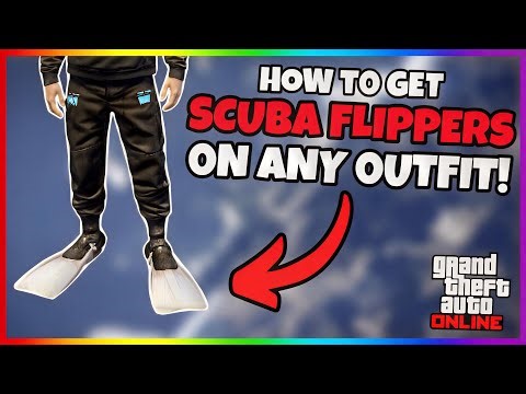 *SOLO* How To Get Scuba Flippers On Any Outfit In GTA Online! (After Patch 1.73!)