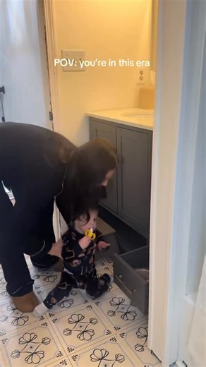 Brittany on Instagram: "The ending 😂 always so proud of himself. Over a month later and he’s getting even more brave #boymom #12monthsold #toddlerboy #momlife #sahmomlife"