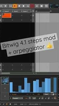 Bitwig 4.1 step modulator and arpeggiator tip