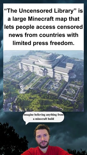 The Uncensored Library in Minecraft Exposes Banned News Worldwide 🎮📚