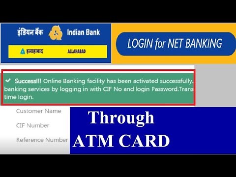 Activate Net Banking Through ATM Card in Indian Bank | New User Login | Create Transaction Password
