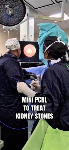 Mini PCNL to treat Kidney stones - Fine ART - While you Watch 🤓 !!