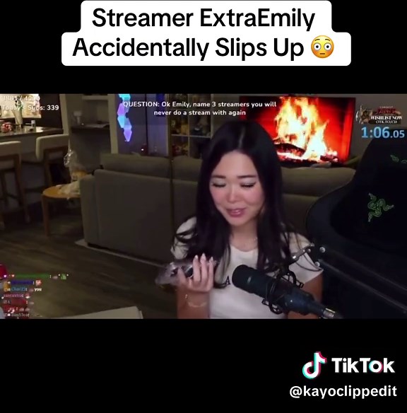 ExtraEmily's Streamer Slip-Up: A Surprising Moment