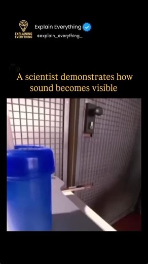 explain everything on Instagram: "A scientist demonstrates how sound becomes visible by using vibrations to transform invisible waves into stunning patterns. When sound waves travel through a medium like water, sand, or a flexible surface, they create vibrations that push particles into organized shapes. Different frequencies produce different patterns, allowing us to see sound as motion and form. This fascinating experiment reveals that sound isn’t just something we hear—it’s energy that shapes