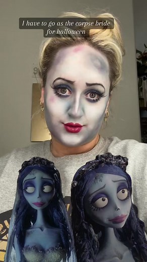 corpse bride makeup tutorial on my YT (I am the most talented makeup artist alive)