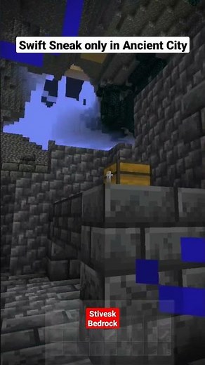 How to get Swift Sneak in minecraft, minecraft enchantment, ancient city #bedrock