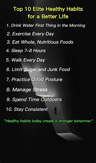 Top: 10 Elite Healthy Habits for a Better Life | Daily Habits for Health & Success