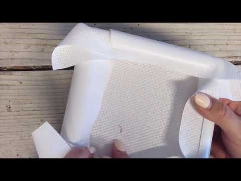 How to do a single strand loop start in cross stitch