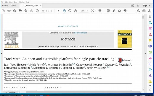 Fiji ImageJ 第9讲——追踪