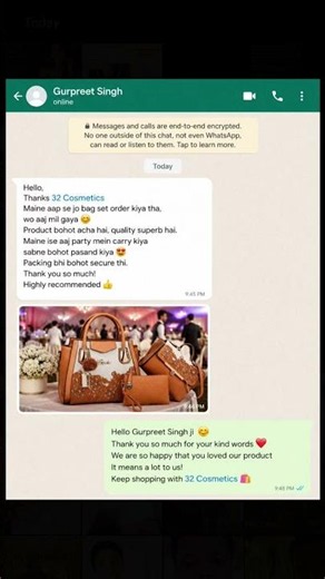 ⭐⭐⭐⭐⭐ Happy Customer Review | Premium Designer Handbag Set