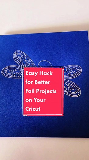 Easy Hack for Better Foil Transfer Projects on Your Cricut #cricut #cricutprojects #cricuthacks #tiktokcraft #howto #tiktoktutorial