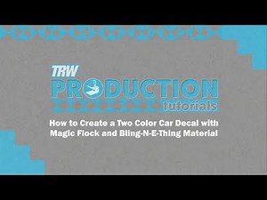 Roland GS-24: Creating A Two Color Car Decal With Magic Flock