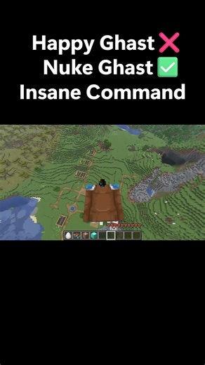 Minecraft Insane Happy Ghast Command#shorts #fragflow #minecraft #minecraftedits