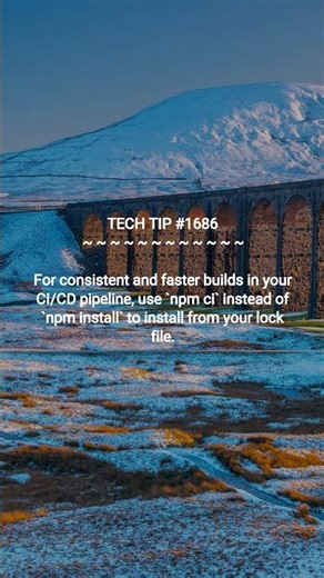 The `npm ci` Command Trick | 2025-12-11 | #Shorts #systemadmintips #TechTips #cybersecuritytips