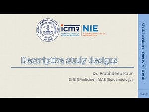 Descriptive study designs
