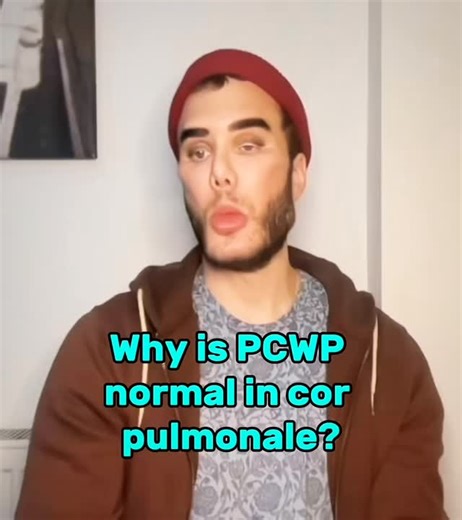 “Why is PCWP normal in cor pulmonale?” #mehlman_medical #usmle #usmlestep1 #usmlestep2 #medicalschool | Mehlman Medical