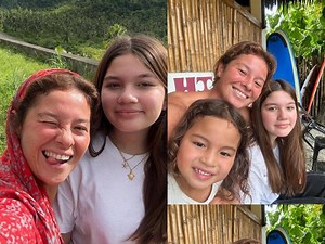 Andi Eigenmann reunites with eldest daughter Ellie in Siargao