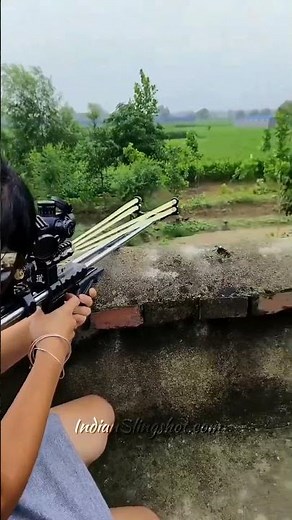 Powerful Slingshot Rifle Test | Long-Range Outdoor Performance 🔥
