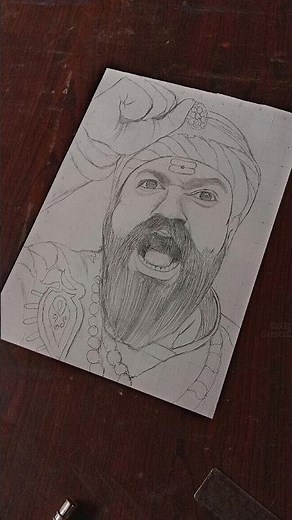 chhaava drawing tutorial 🖌️🎨🖌️ #art #song #chhaava #sambhajimaharaj #shorts #drawing #painting