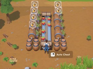 The Auto Chest: Items will flow seamlessly between the Auto Chests and all linked machines! And when ready, just access the Auto Chest to collect your items