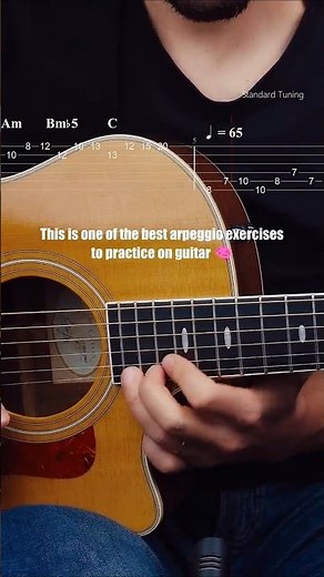 One of the best arpeggio exercises to practice on guitar 🧠