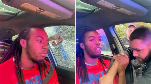 Shocking footage shows cop punch driver in face during explosive traffic stop