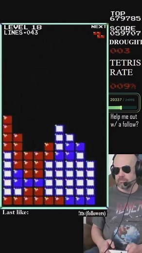 2.8K views | Unbelievable #tetris #retrogames #videogames #esports #nintendo #nesgames #nes #gamer #gamehighlights #classictetris | Keith Adam Jeffreys | Facebook