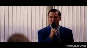 The wolf of wall street - I'm not leaving scene (humming) on Make a GIF