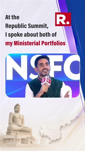 At The Republic Summit, I spoke About Both Of My Ministerial Portfolio #RepublicSummit2026