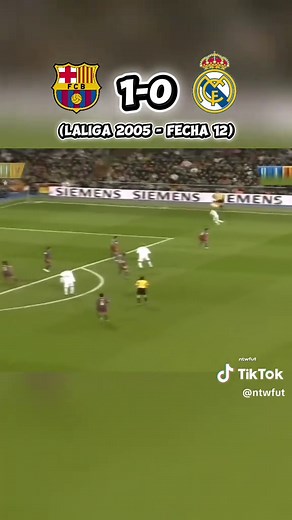 Barcelona vs Real Madrid 2005 Match Highlights