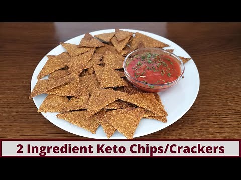 The Easiest 2 Ingredient Keto Chips or Crackers (0 Net Carbs!) (Nut Free And Gluten Free)
