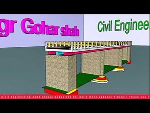 bridge construction 3d animation