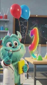Learn Numbers 1 to 5 with a Cute Monster | Fun Kids Learning
