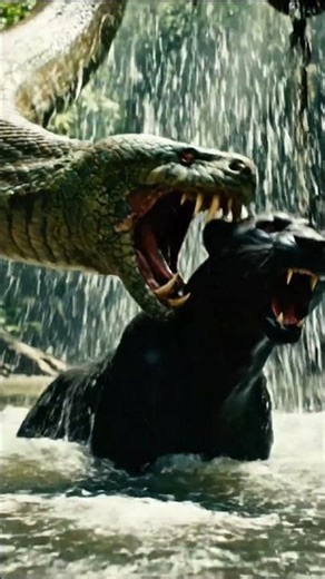 “Black Panther vs Giant Anaconda – Epic Battle