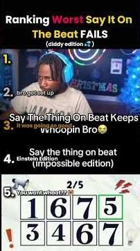 Funniest “Say It on Beat” Fails Ranked