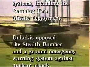 Commercial - Bush 1988 Election Ad (Snoopy Dukakis in army tank).mpg