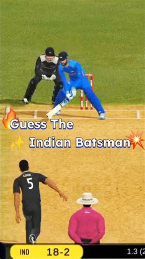 "🤔 Guess The Indian Batter Who Played 🤯 Unreal Shot Against NZ" #cricket #realcricket24
