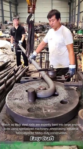 The process of Bending Large Anchor Bolts for Construction