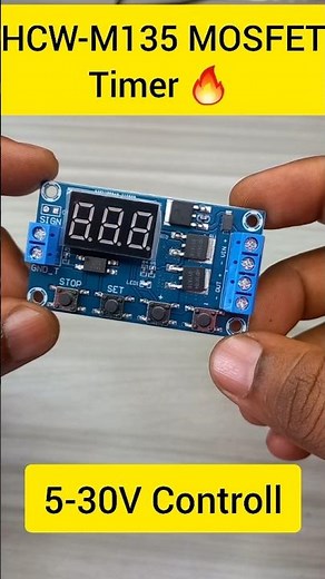 Digital timer 😱 module with mosfet || Display Timer Module || Smart Barsha || #electronic #shorts