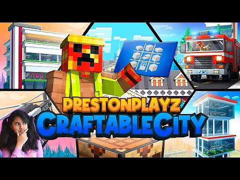PrestonPlayz Craftable City | Build a Whole City with PrestonPlayz in this Minecraft Marketplace Map