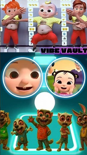 Cocomelon transformation 🌻 X coffin dance meme song cover 🎶 Tiles Hop edm rush game 🎮🎯||