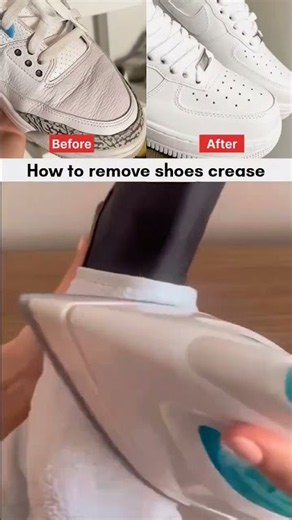 Fix your shoes crease #shoes #shoesfashion #hacks #lifehacks #lifehacksshorts #tricks # #wornshoes