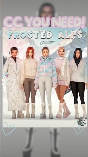 Sims 4 CC YOU NEED ❄️ Frosted Alps Collection by Camuflaje | Cozy Winter CAS CC